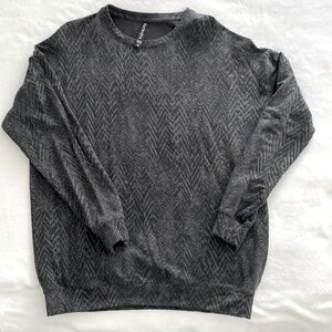 Athleta Size M, Black patterned sweatshirt